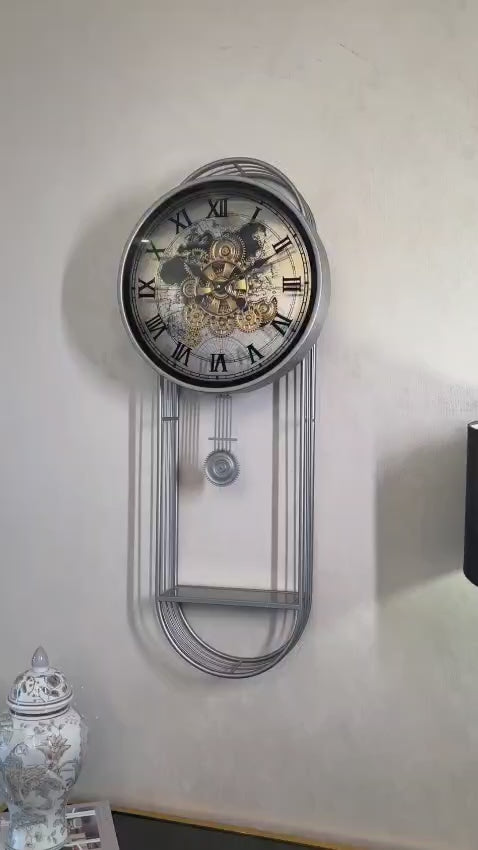 Classic Pendulum Gear Wall Clock