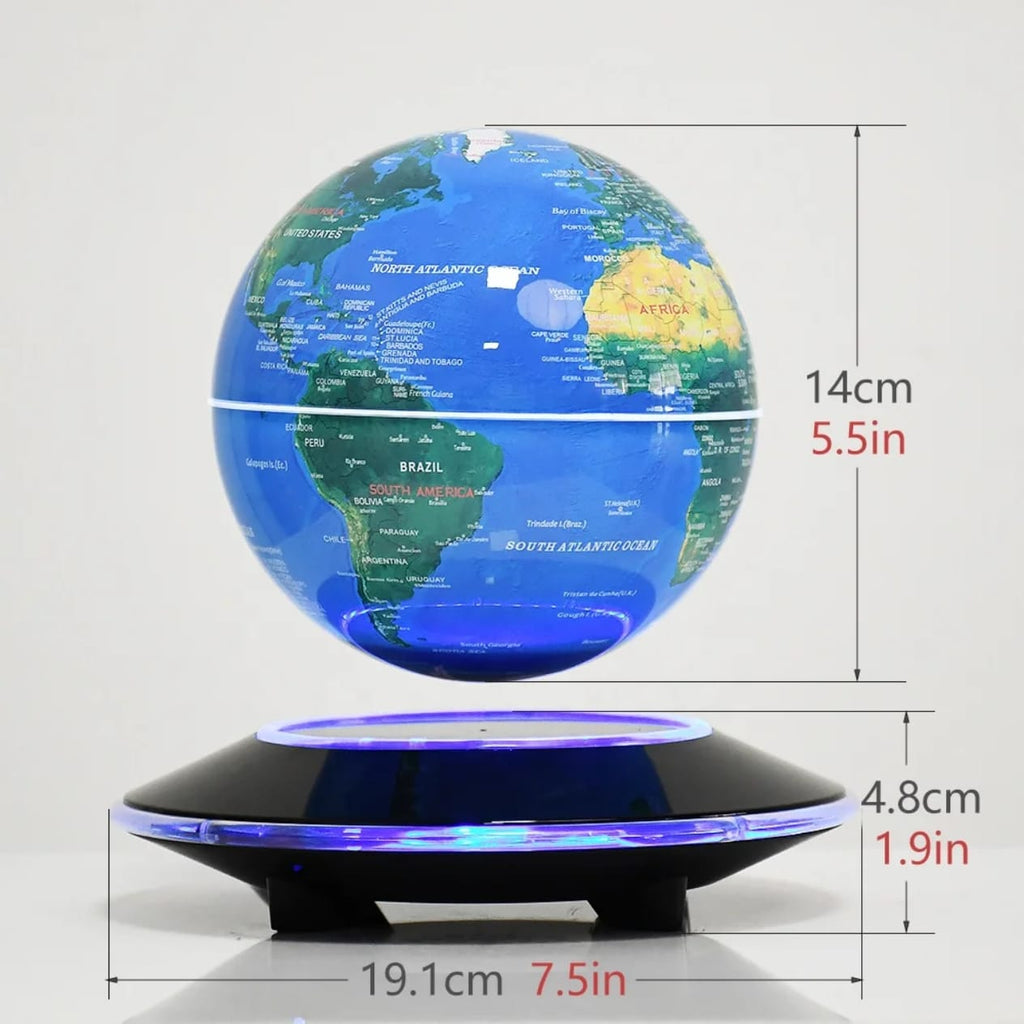 كرة أرضية مغناطيسية عائمة بإضاءة LED | Magnetic Levitating Globe