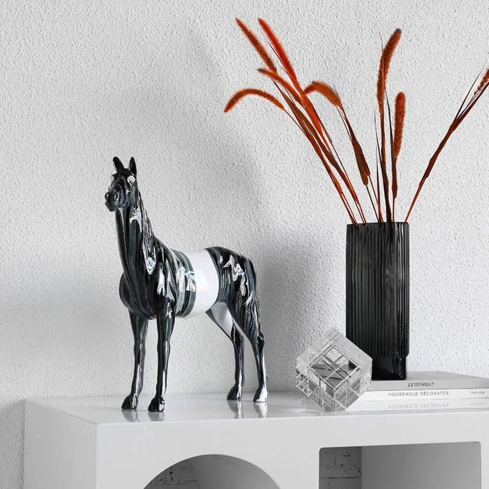 تمثال حصان ديكوري فاخر – Luxury Horse Sculpture 30 سم