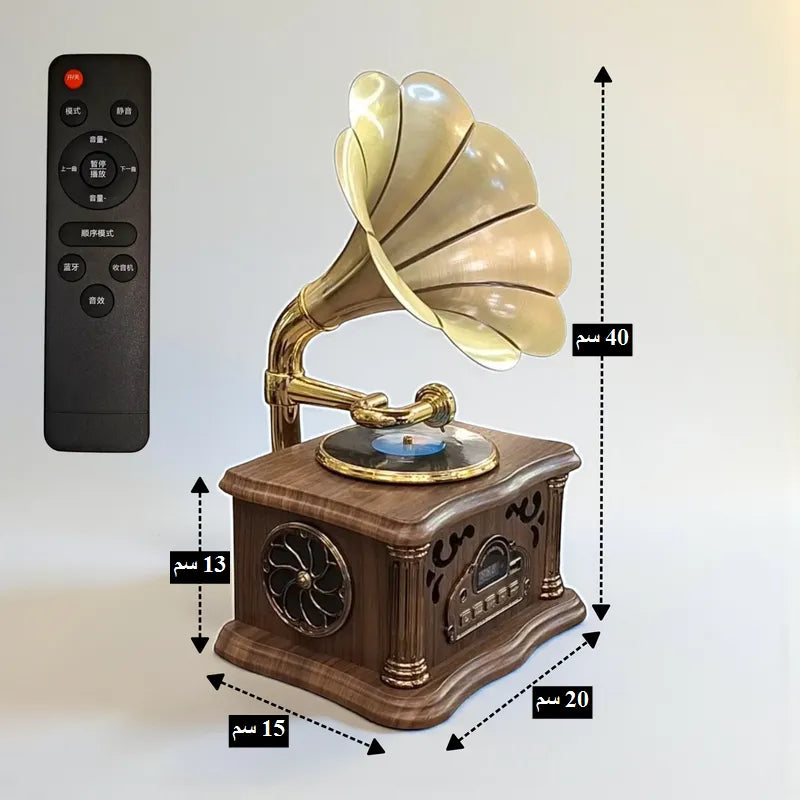 Vintage Gramophone – Vinyl Player & Bluetooth