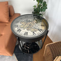 ترابيزة جانبية بتصميم ساعة كلاسيكية – Vintage Clock Side Table