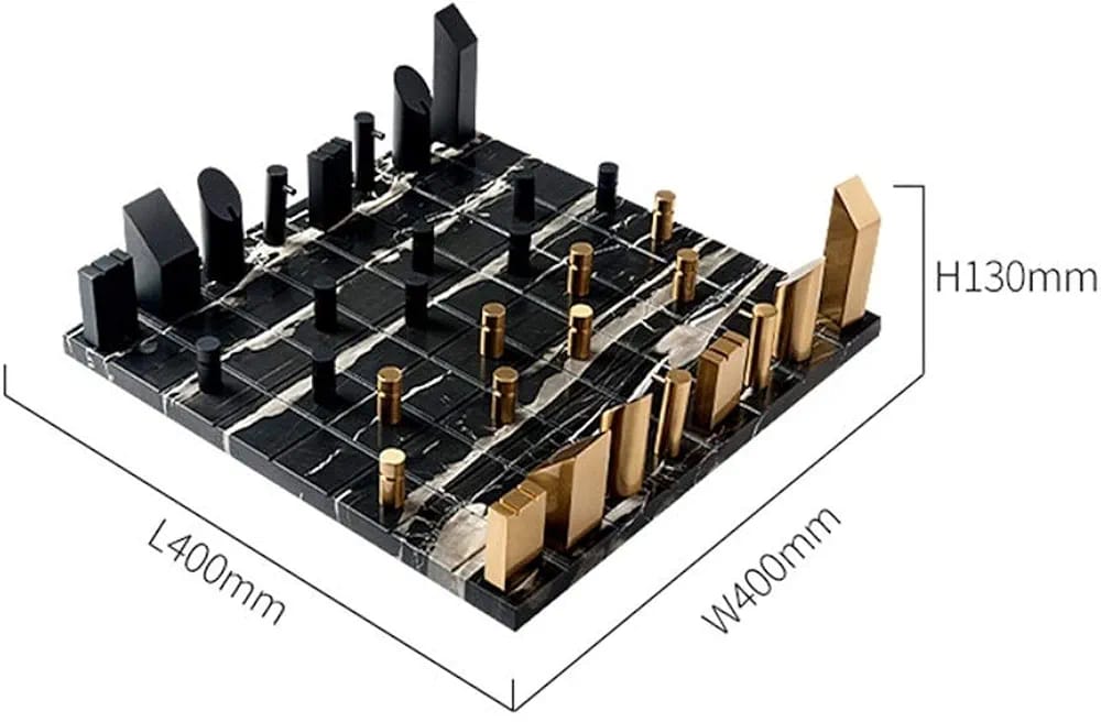 Dual City Chess Set – طقم شطرنج ديكور عصري