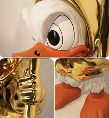 Golden Duck Duo Set – تماثيل بط عصرية (قطعتين)