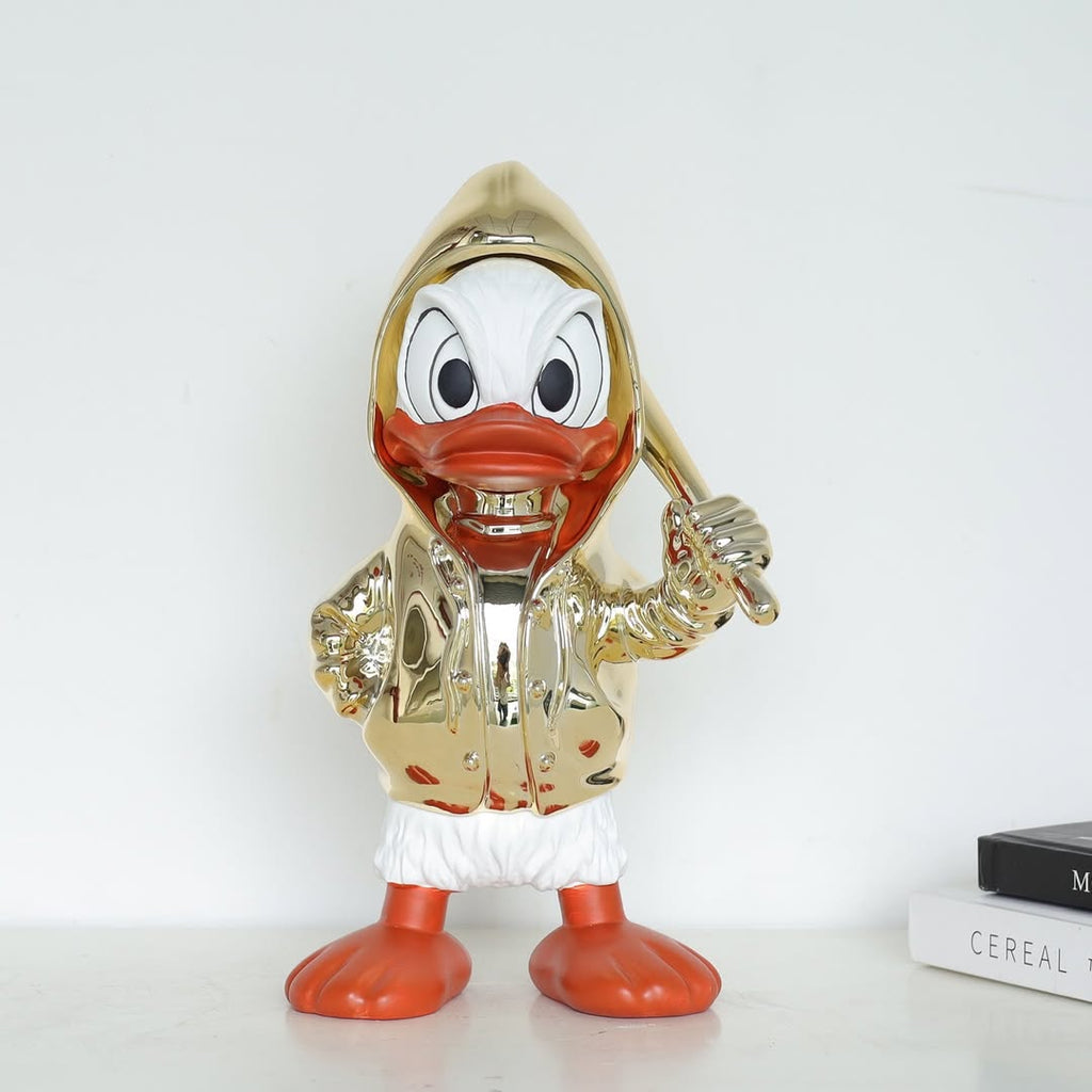 Golden Duck Duo Set – تماثيل بط عصرية (قطعتين)