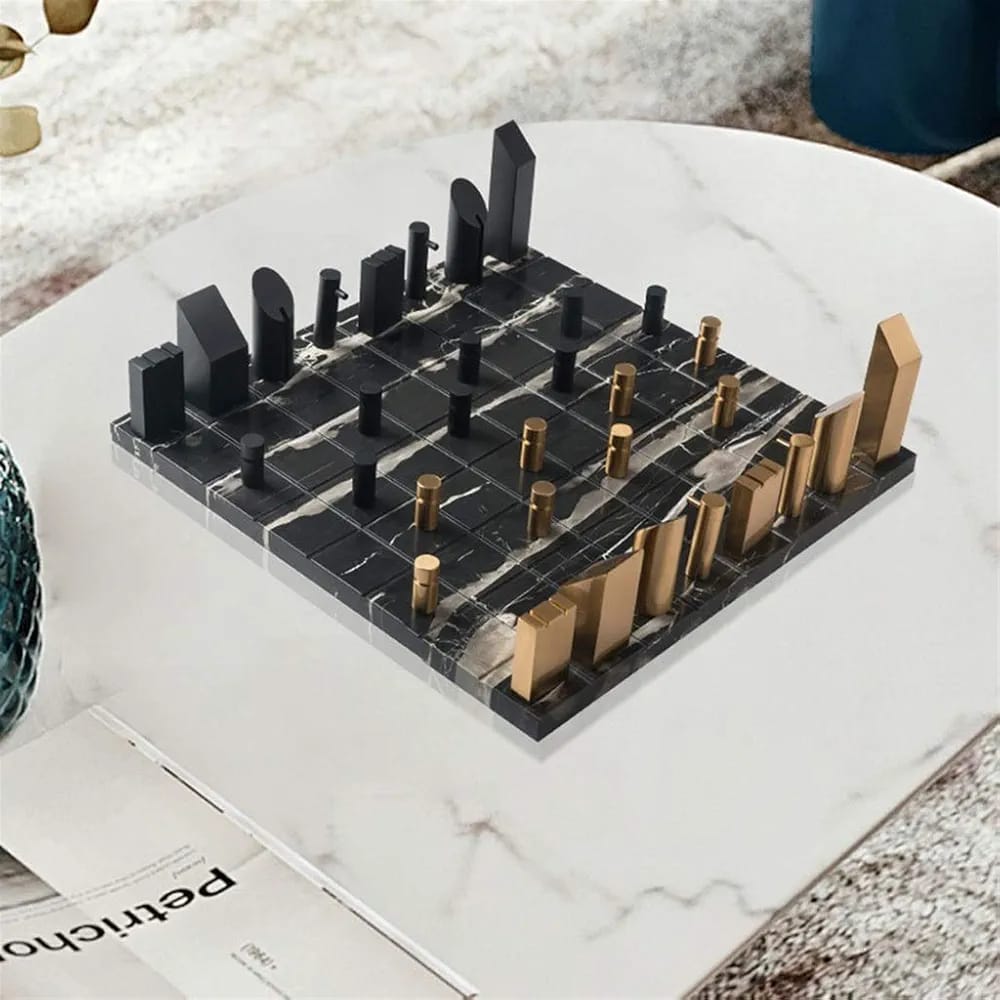 Dual City Chess Set – طقم شطرنج ديكور عصري
