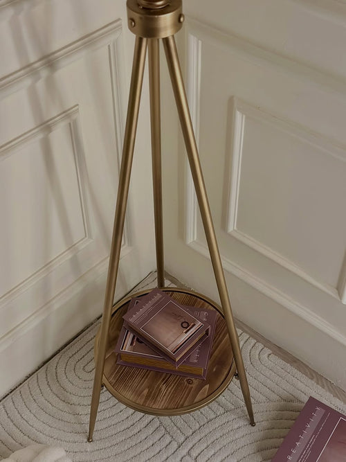 Floor Clock – Tripod with Wood Shelf 170cm