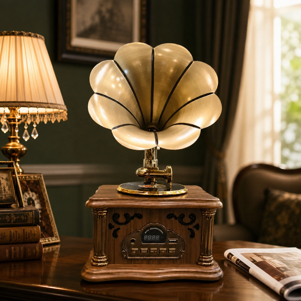 Vintage Gramophone – Vinyl Player & Bluetooth