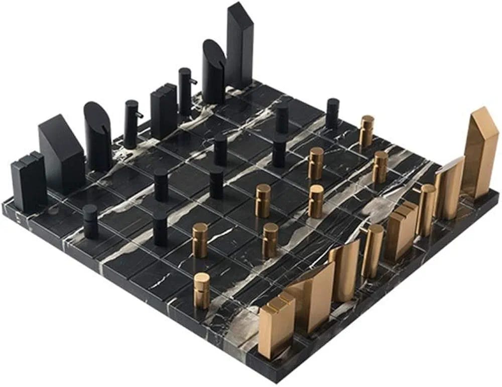 Dual City Chess Set – طقم شطرنج ديكور عصري