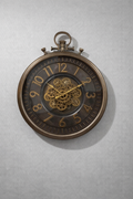 Industrial Steampunk Wall Clock with Moving Gears – 60 cm