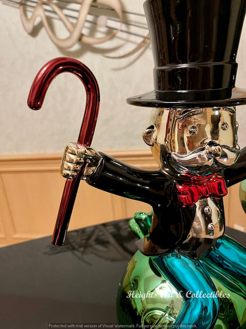 Rich Man Pop Art Sculpture – تمثال الرجل الثري العصري (طقم2قطعه)