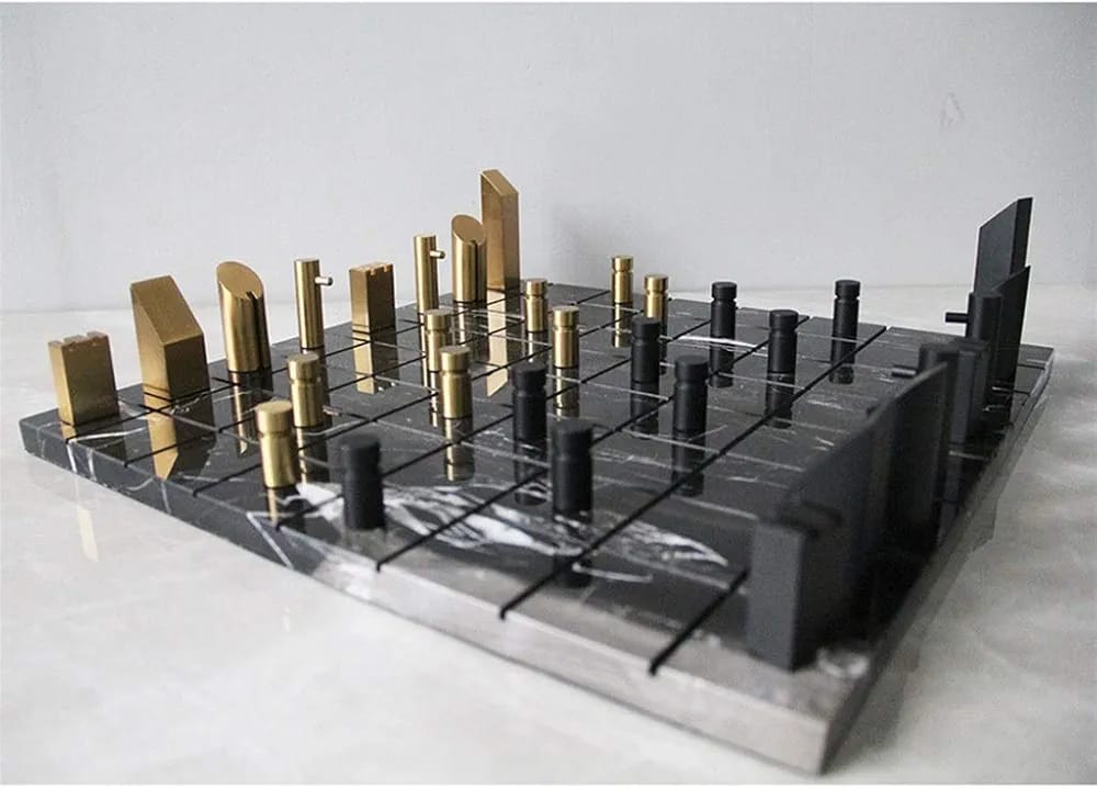 Dual City Chess Set – طقم شطرنج ديكور عصري