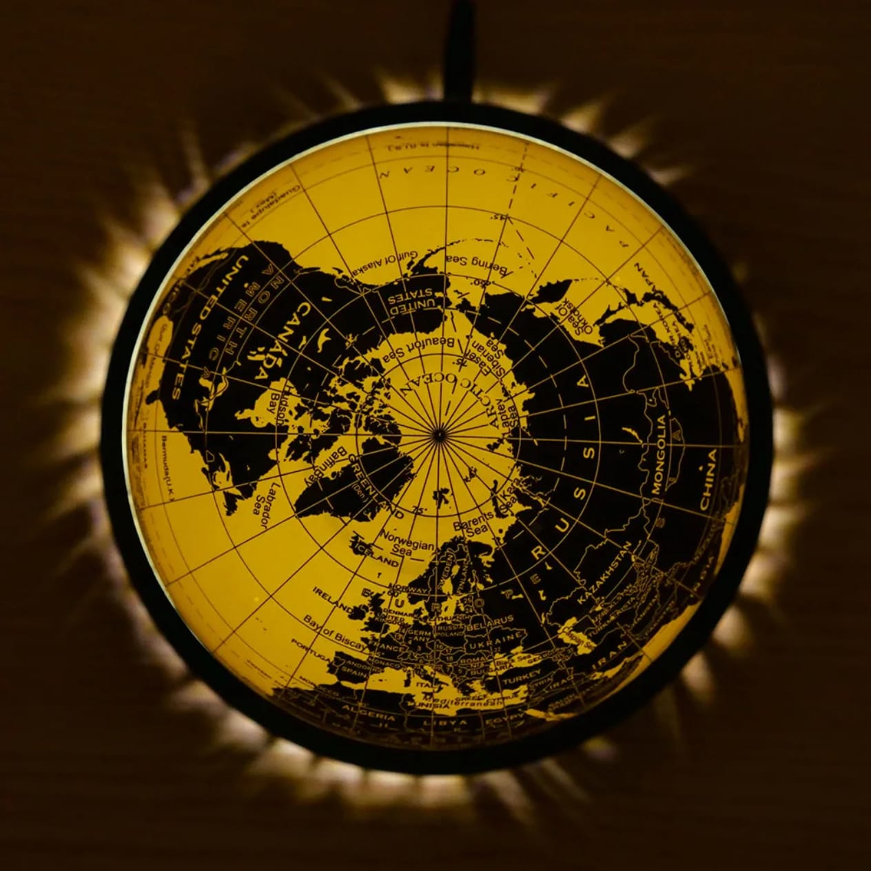 كرة أرضية مضيئة عائمة بالمغناطيس (Levitating Globe) – LED