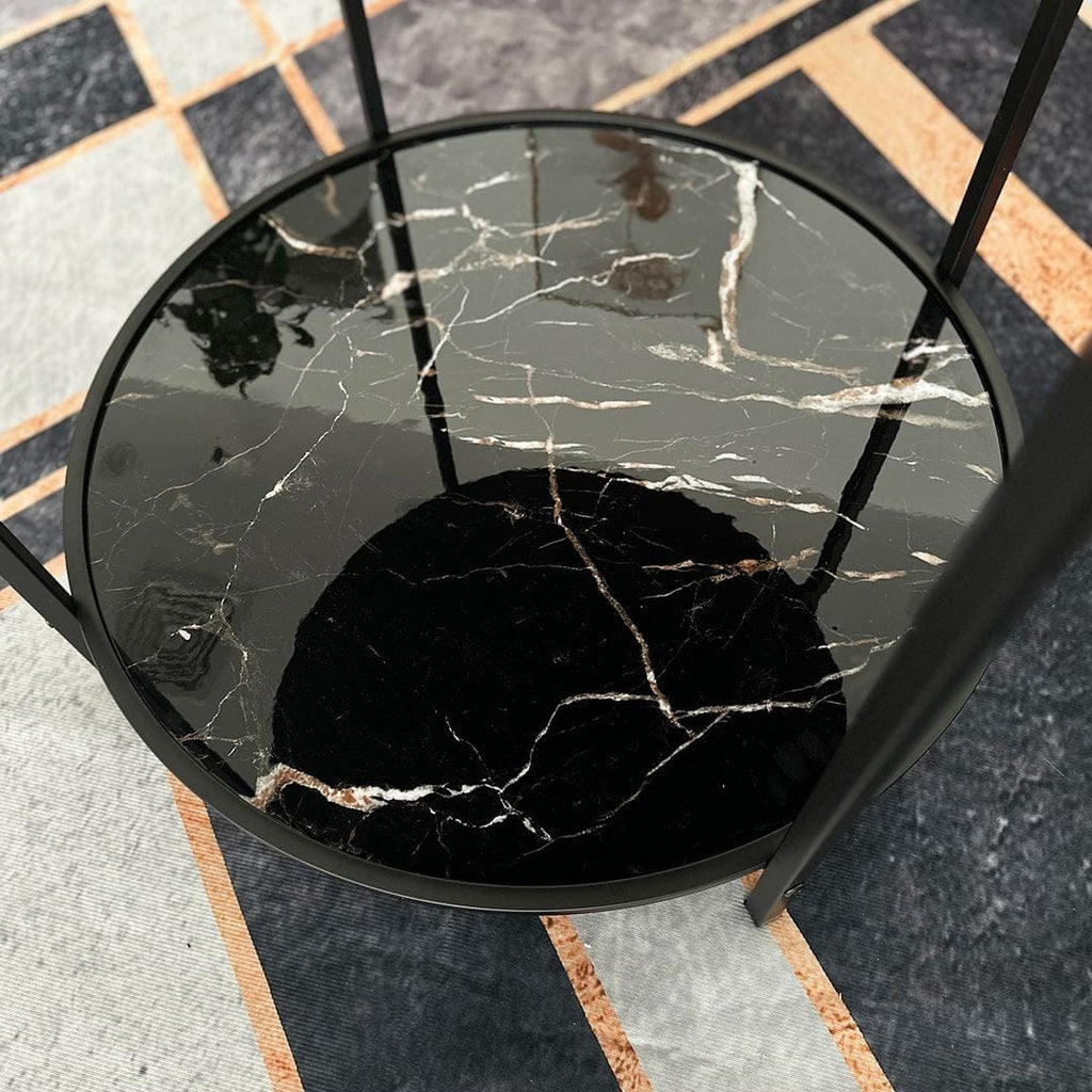 ترابيزة جانبية بتصميم ساعة كلاسيكية – Vintage Clock Side Table