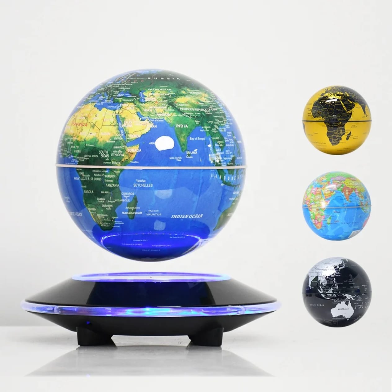 كرة أرضية مغناطيسية عائمة بإضاءة LED | Magnetic Levitating Globe