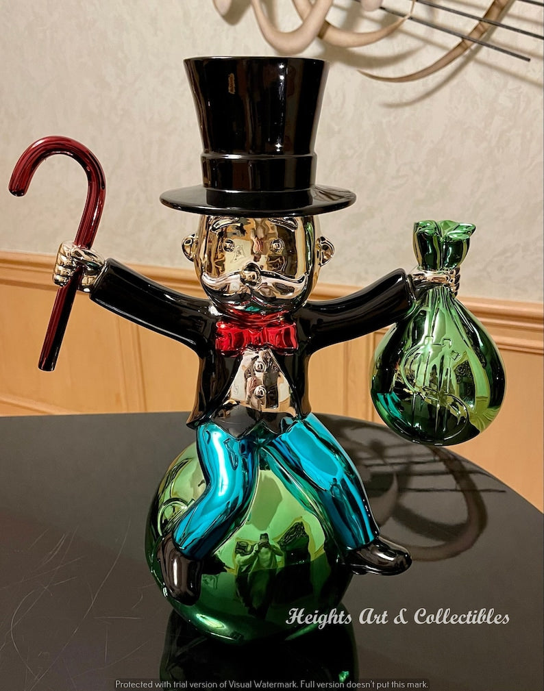 Rich Man Pop Art Sculpture – تمثال الرجل الثري العصري (طقم2قطعه)
