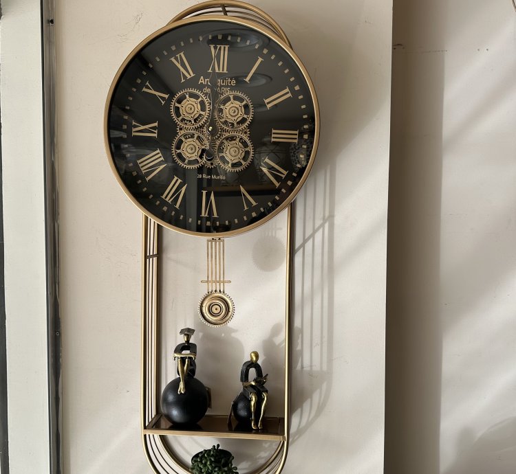 Classic Pendulum Gear Wall Clock