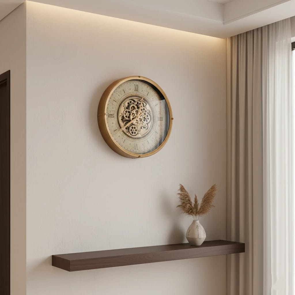 Classic Gear Wall Clock – ساعة حائط كلاسيكية بتروس ميكانيكية