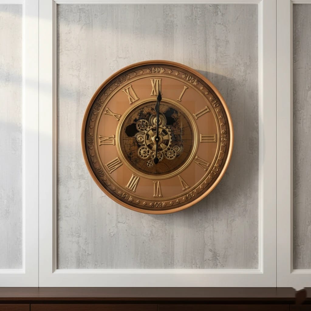Royal Vintage Wall Clock – ساعة حائط كلاسيكية فاخرة