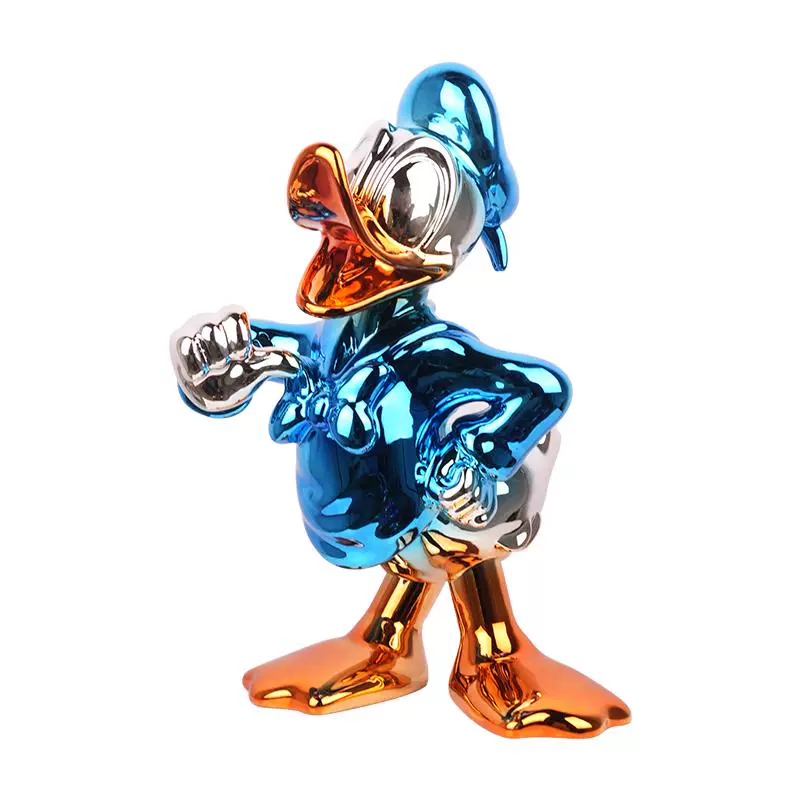 Pop Art Duck Sculpture – تمثال بط عصري ملون