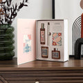 بوكس هدايا عطري فاخر بتصميم كتاب الورود – مجموعة معطرات وشمعة