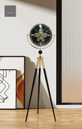 Black Gold Tripod Clock – ساعة أرضية فاخرة ستاند