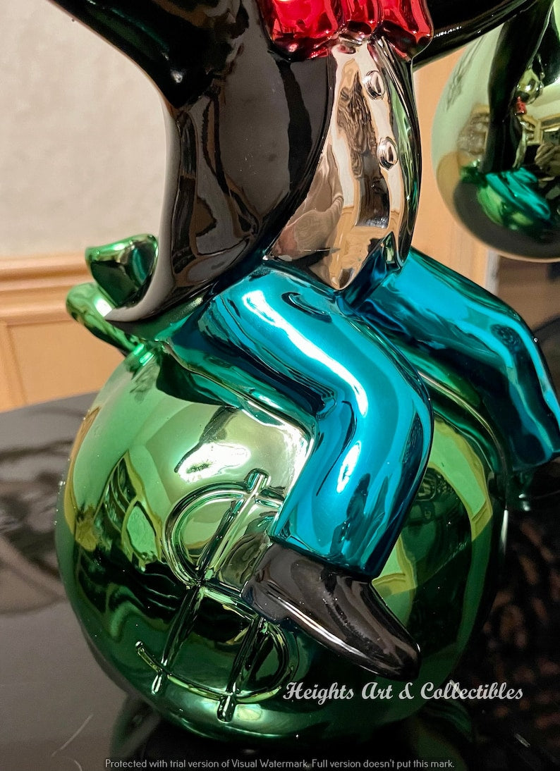 Rich Man Pop Art Sculpture – تمثال الرجل الثري العصري (طقم2قطعه)
