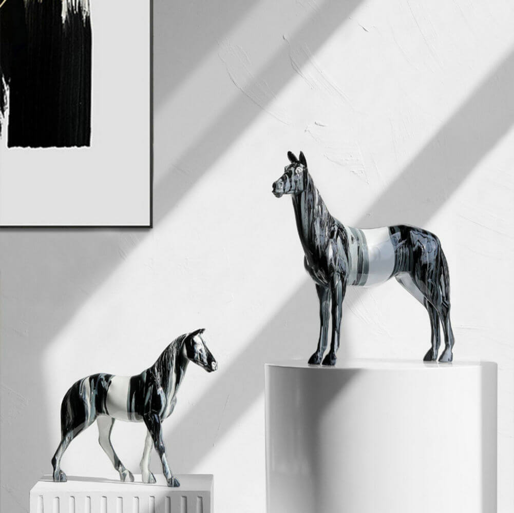 تمثال حصان ديكوري فاخر – Luxury Horse Sculpture 30 سم