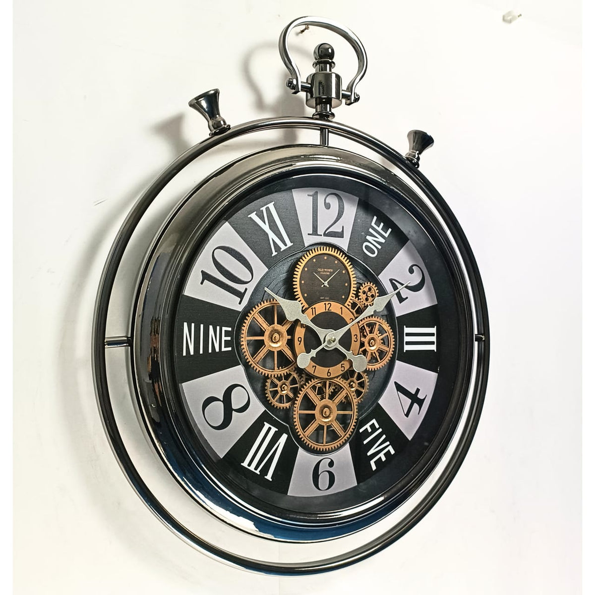 ساعة حائط ريترو بالتروس – Retro Gear Clock