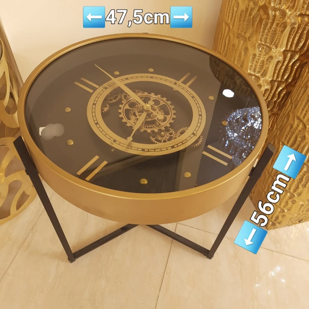 Mini Time Table Clock – ترابيزة بساعة عصرية