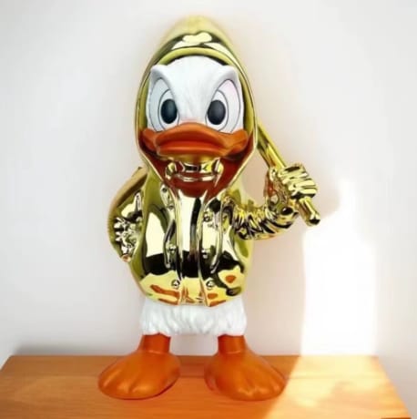 Golden Duck Duo Set – تماثيل بط عصرية (قطعتين)